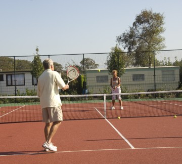 Tennisspielen